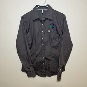 Cinch Shirt‎ Women's Medium Western Button Up Horse Rodeo Cowboy Long Sleeve
